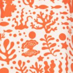 Unisex Baby Printed 100% Organic Cotton Pants - Orange and White - Image 3