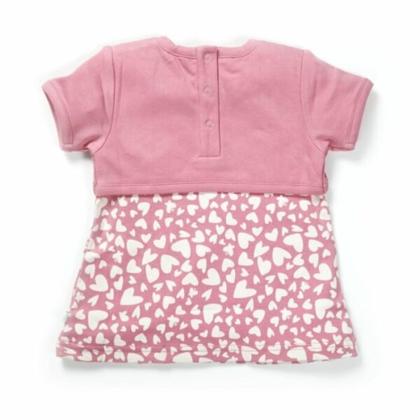 Girls Printed 100% Organic Cotton Jacket Styles Dress - Image 4