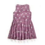Girls Glitter Printed 100% Organic Cotton Frock - Image 2